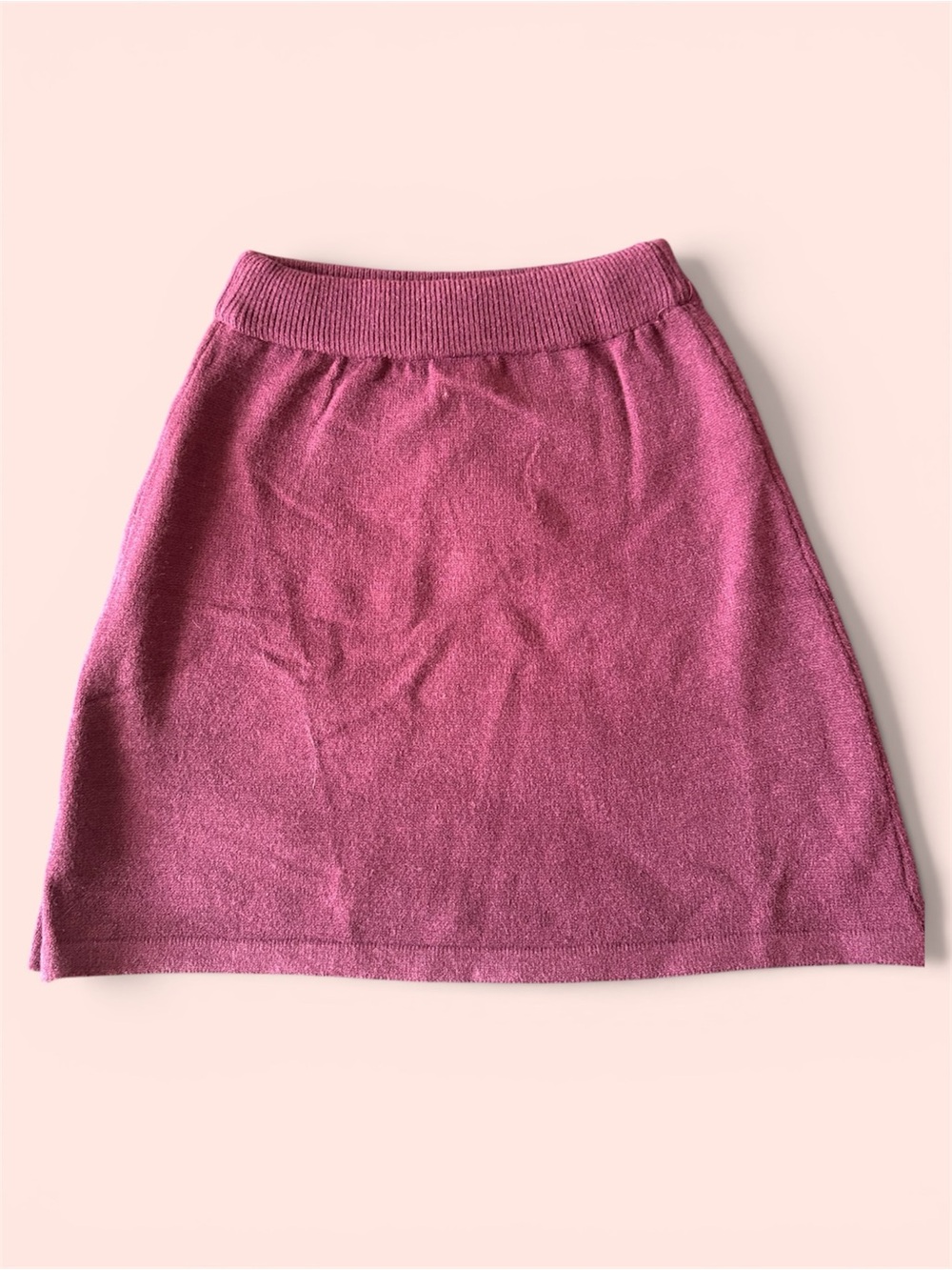 Women’s A-Line Knit Skirt in burgundy